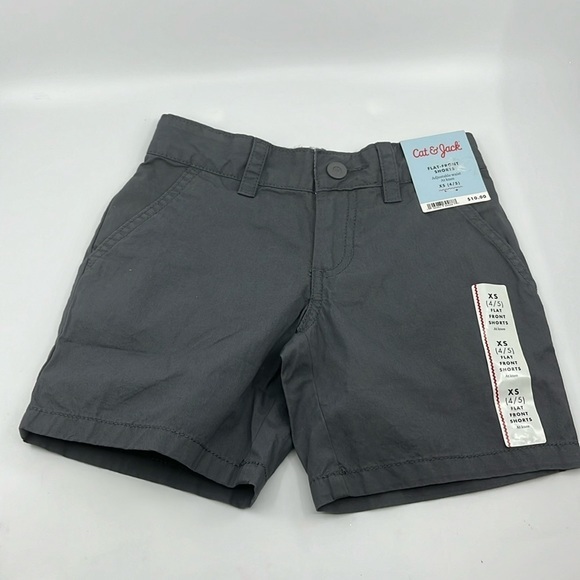 Boys Cat & Jack Flat-Front Shorts XS‎ (4/5) - Picture 1 of 3